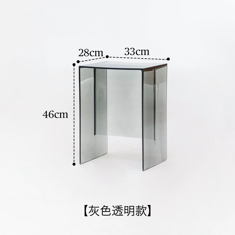 Transparent Coffee Table Stool Bathroom Net Red Side Few Nordic Sofa Corner Few Ins Wind Simple Small Table