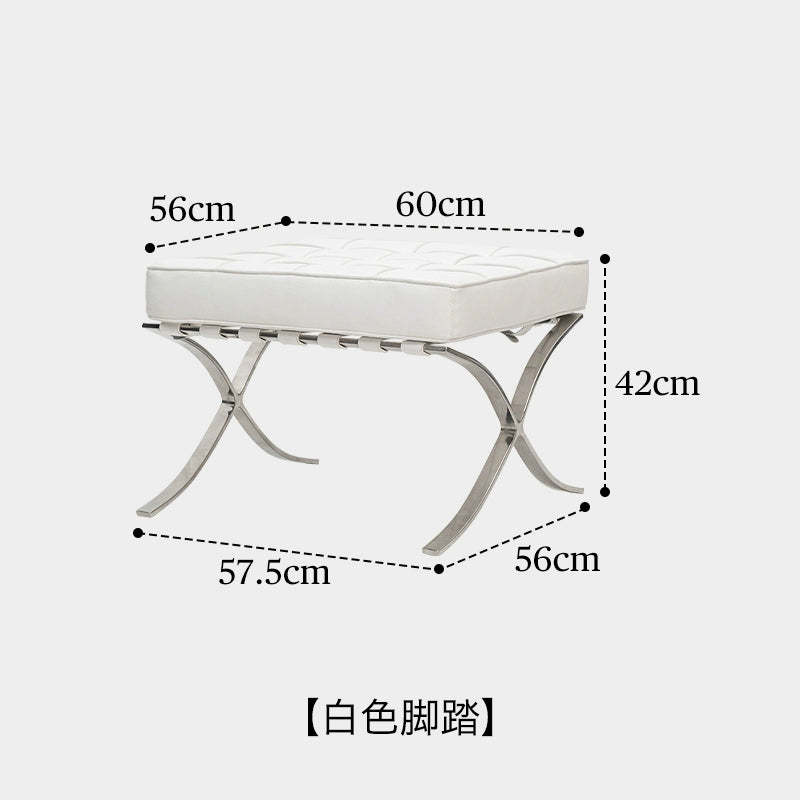 Barcelona Chair Classic Design Sofa Chair Single Leisure Recliner Light Luxury Internet Celebrity Ins Seat