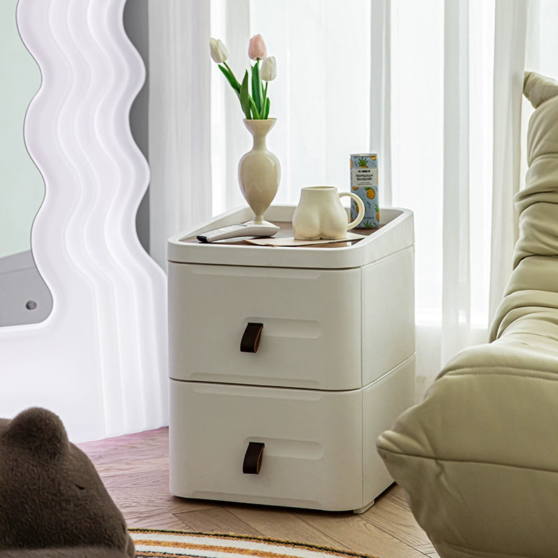 Bedside Table Small Bedroom Drawer Storage Cabinet Simple Modern Nordic Plastic Side Cabinet Shelf