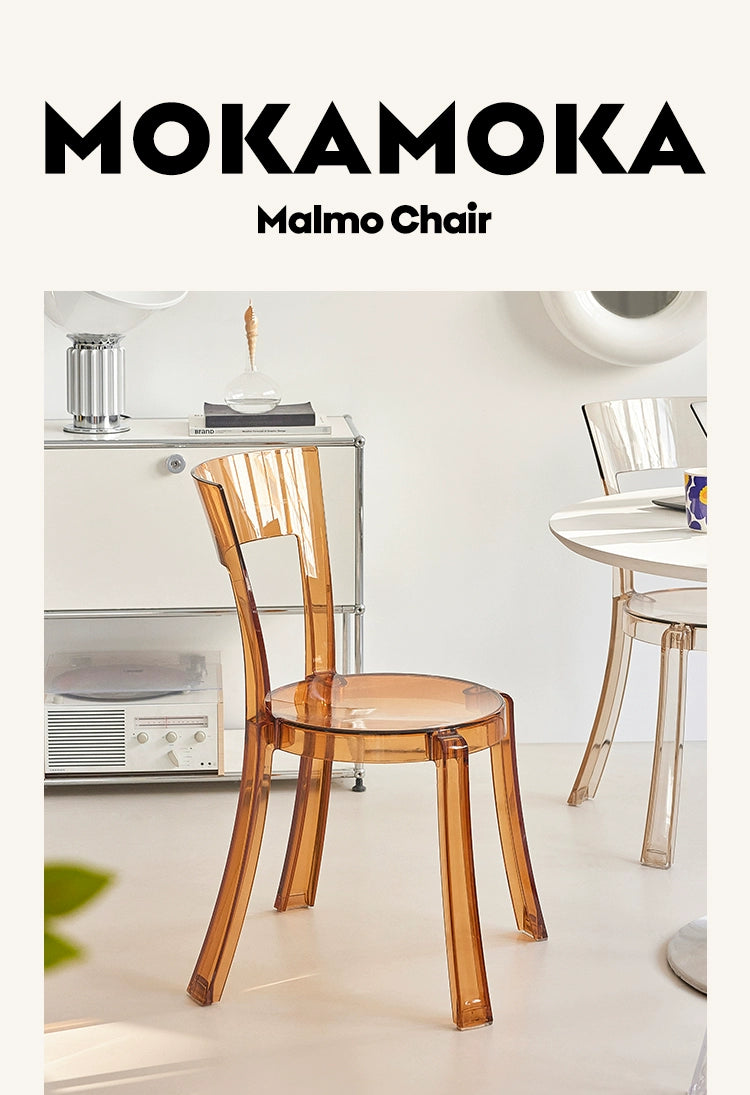 Transparent Acrylic Dining Chair Home Modern Simple Stackable Chair Ins Popular Coffee Shop Back Chair