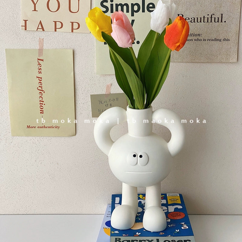 Korea Nette Ins Getrocknete Blume Vase Kreative Dekorative Ornament Simulierte Blume Anordnung Mädchen Geschenk