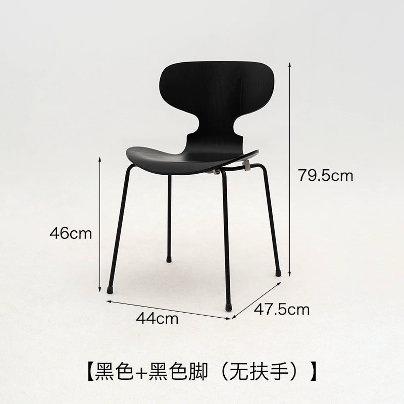 Ant Chair Danish Designer Dining Chair Ins Popularins Medieval Chair Coffee Shop Solid Wood Backrest Stool