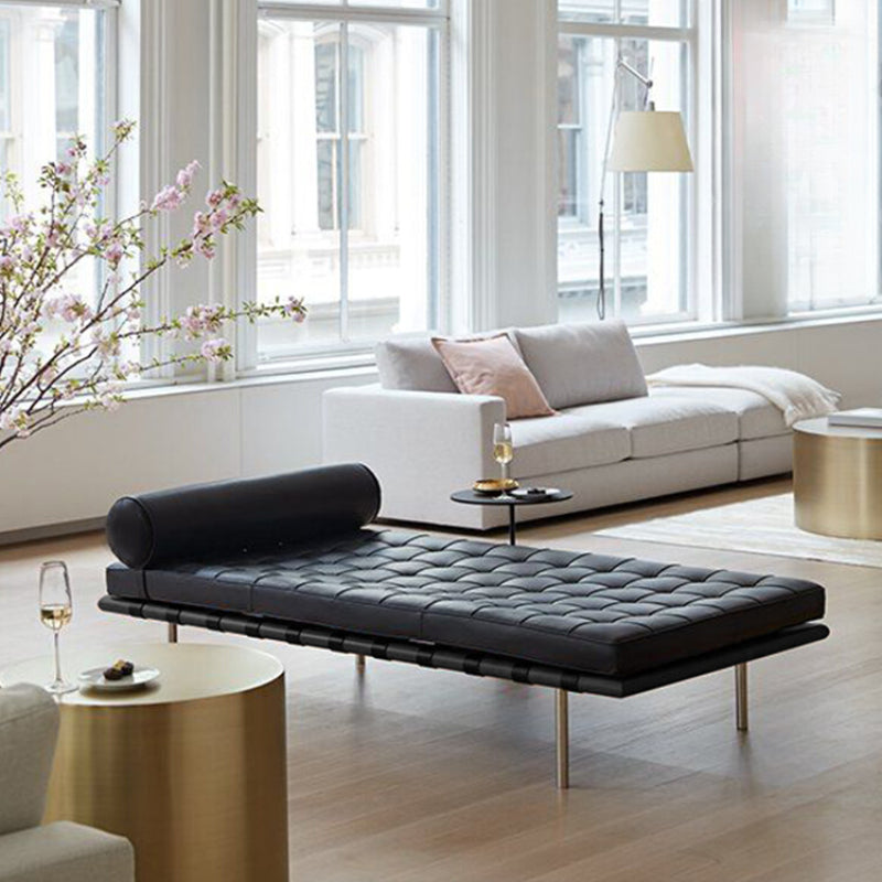 Barcelona Leather Sofa Bed Model Room Designer BarcelonaCouch Modern Simple Lounge Chair