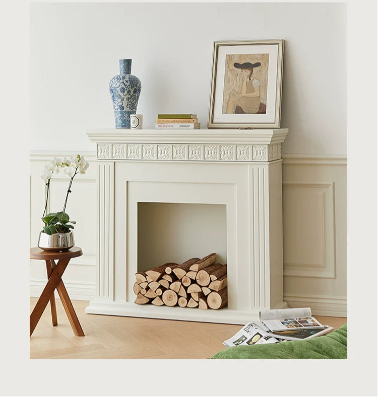 Swiss Fireplace Decoration Rack French Home Medieval Side Cabinet Nordic Porch Light Luxury Strip Case