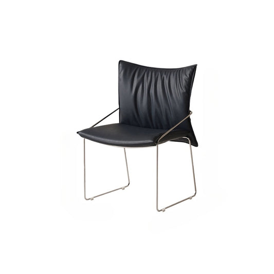 Medieval Light Luxury Dining Chair Einfacher Büro-Freizeit-Computer-Rückenstuhl Weiche Tasche Kleine Wohnung Einzelstuhl 