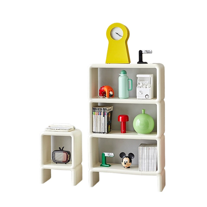 Mittelalterliches Spleißregal Ins Ins Popularhome Präsentationsregal einfaches cremefarbenes Windregal Bücherregal Schrank 