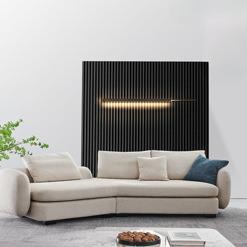 Italian Light Luxury Saint-Germain Fabric Sofa Modern Simple Designer Living Room Curved Corner Combination Sofa