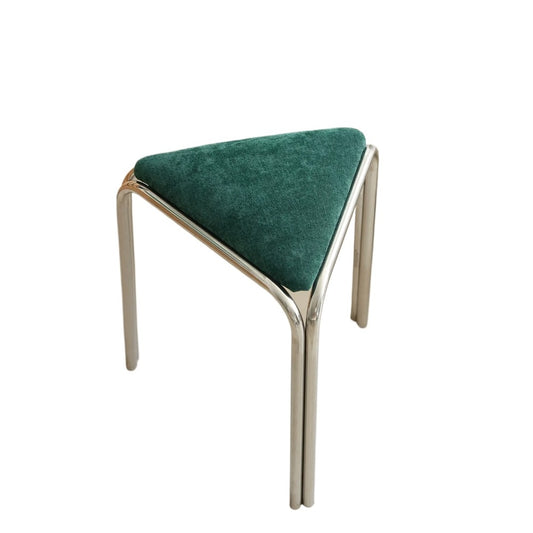 Triangular Stool Medieval Designer Shoe Changing Stool Internet Celebrity Coffee Shop Stool Minimalist Ins Style Makeup Stool