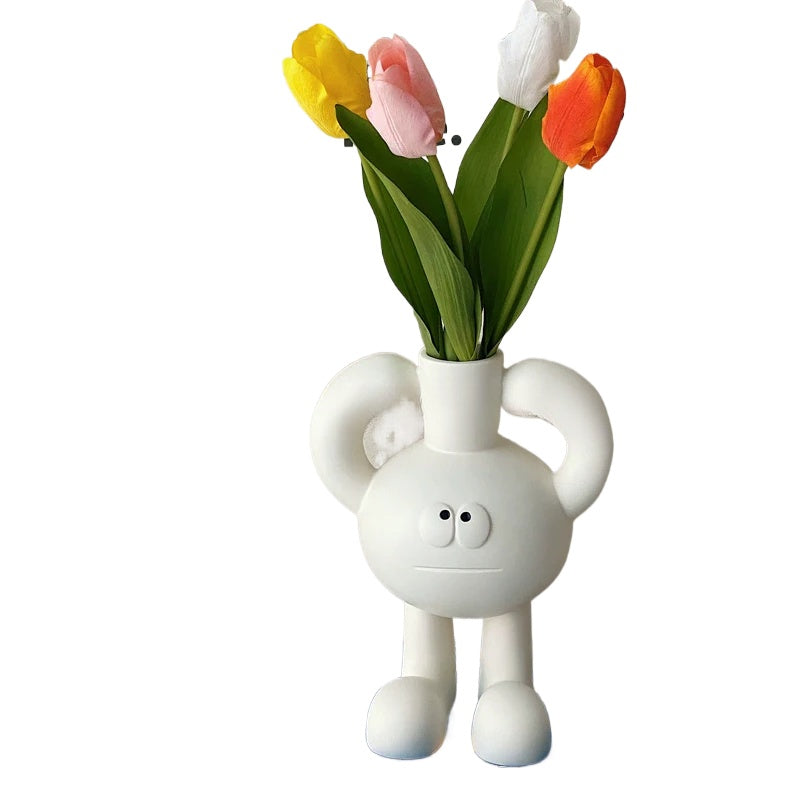 Korea Nette Ins Getrocknete Blume Vase Kreative Dekorative Ornament Simulierte Blume Anordnung Mädchen Geschenk 