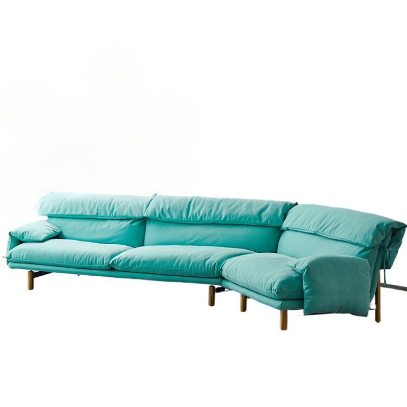 Italian Light Luxury JO Sofa Villa Large Flat Floor Living Room First Layer Cowhide Down Baxter Corner Combination Sofa