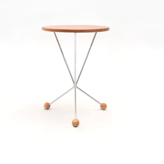 Kreativer Couchtisch aus Massivholz, kleiner Balkontisch für Wohnungen, kleiner runder Tisch, leichter Luxus, minimalistischer Designer-Beistelltisch im Ins-Stil 