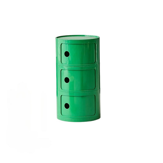 Nachttisch im nordischen Stil Kinderzimmer Kleiner runder Spind Haushaltswohnzimmer Umweltfreundlicher Kunststoffschrank Nachttisch 