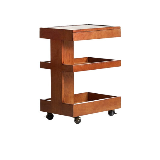 Trolley Rack Solid Wood Retro Living Room Sofa Side Few Modern Simple Balcony Casual Table