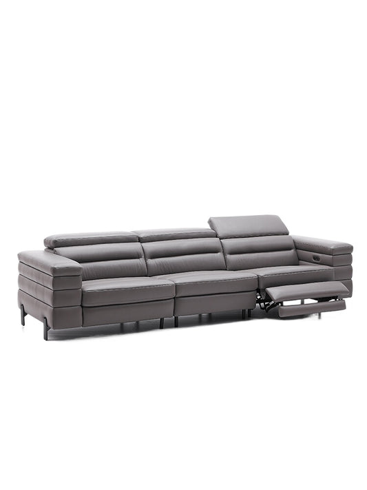 Italian Light Luxury Melaleuca Multi-functional Sofa First Class Zero Wall Villa Living Room High-end Leather Electric Sofa