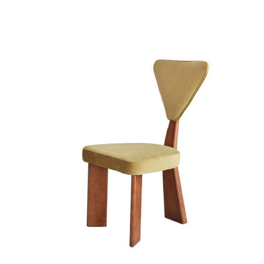 Französischer Retro-Esszimmerstuhl, mittelalterlicher Wabi-Sandwind-Massivholzstuhl, nordischer Designer-Schreibtischstuhl, Café 