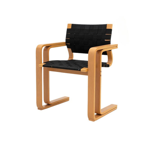 Designer Armlehne Esszimmerstuhl Massivholz Mittelalter Gewebter Wabi Wind Stuhl Retro Schreibtisch Rückenlehne Stuhl 