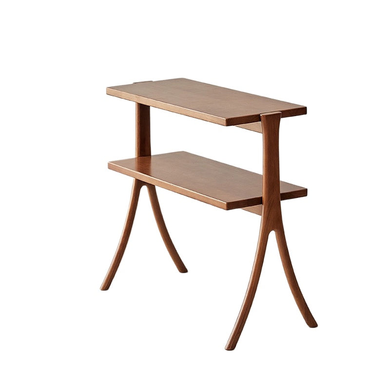 Mondlandekante, wenige Massivholzregale, Wabi Sandy Wind, Aufbewahrungsseitenschrank, antikes Fischgrätenmuster, kleines Bücherregal, Sattelleder 