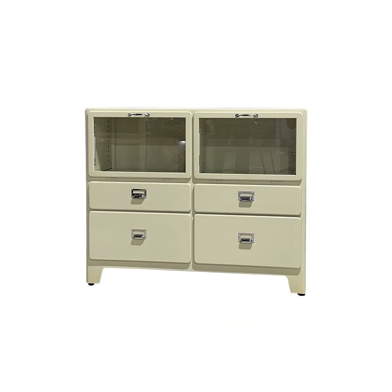 Umweltfreundliche glas Japanischen eisen schrank retro Ins PopularNordic hause schmiedeeisen metall dining side schrank figur locker 