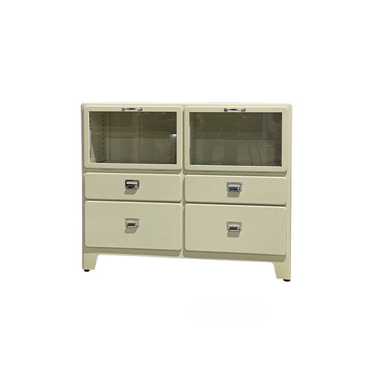 Umweltfreundliche glas Japanischen eisen schrank retro Ins PopularNordic hause schmiedeeisen metall dining side schrank figur locker 