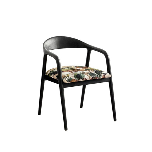 Retro Massivholz Esszimmerstuhl Neue chinesische Rückenlehne Hocker Soft Bag Casual Tee Sessel Licht Luxus Premium 