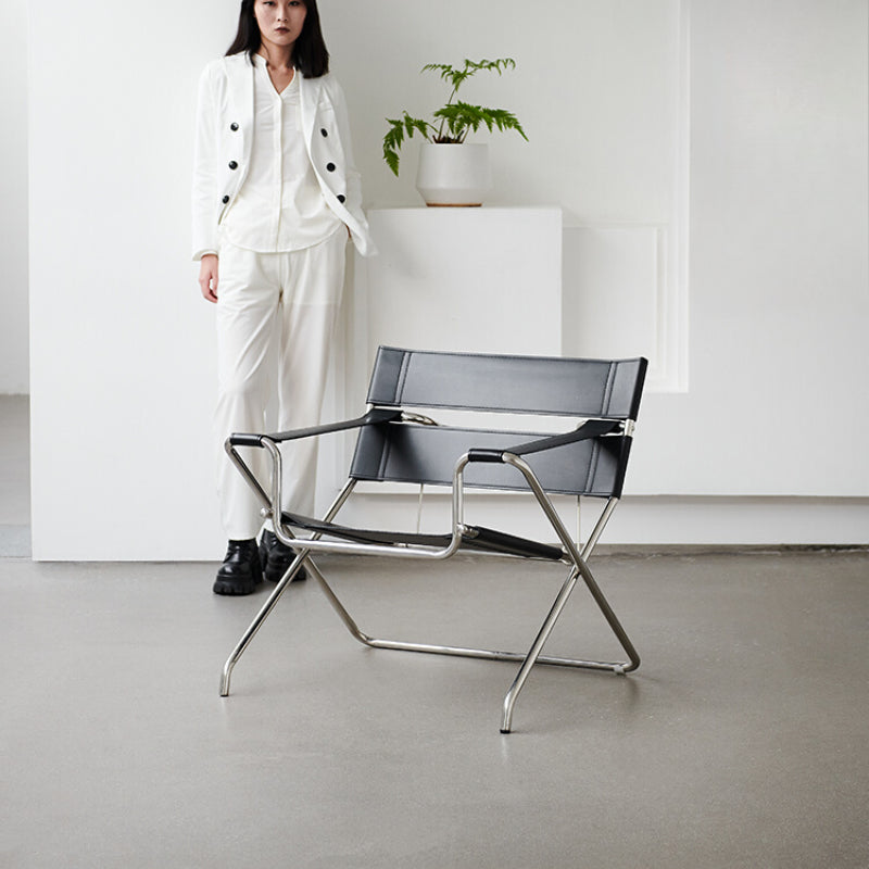 Medieval Wassily Wahili Chair Foldable Bauhaus Stainless Steel Ins Popular Photo Designer Casual Chair