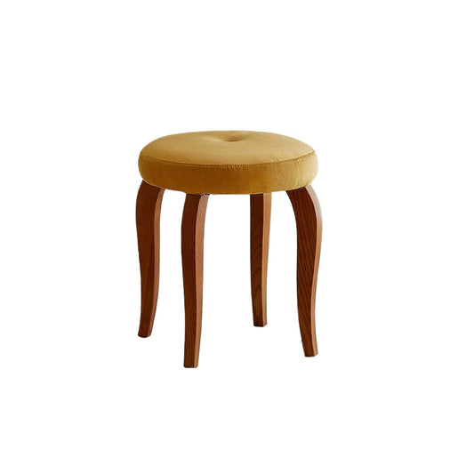 Französischer Retro-Ankleidehocker, moderner minimalistischer Designer-Kleinhocker, weiche Tasche, hochwertiger Schuhwechsel-Niedrighocker 