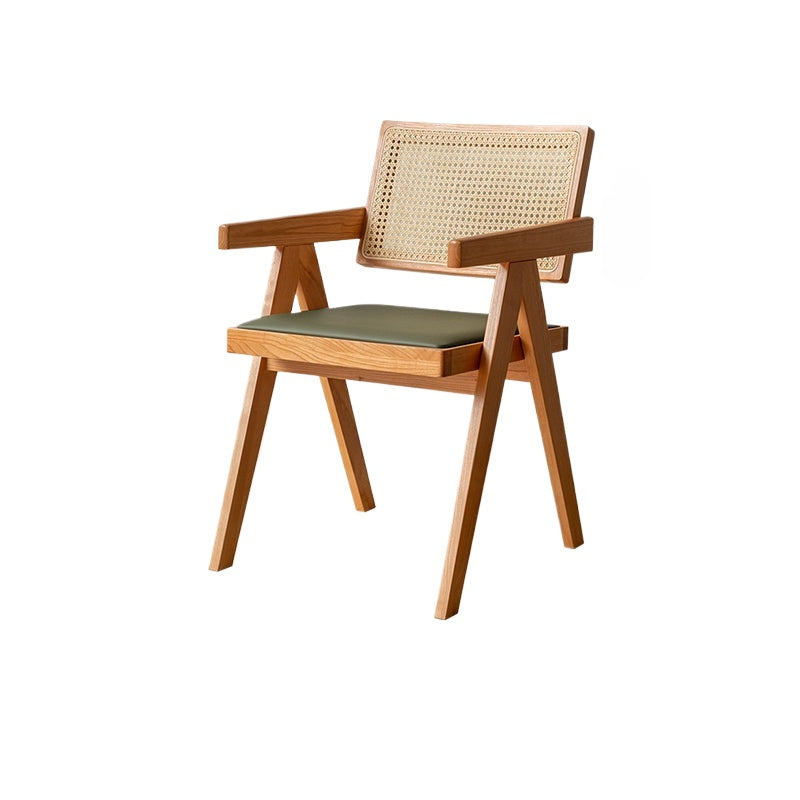 Chandigarh Stuhl Massivholz Rattan Esszimmerstuhl Mittelalter Designerstuhl Wabi Sabi Wind Retro Stuhl B &amp; B 