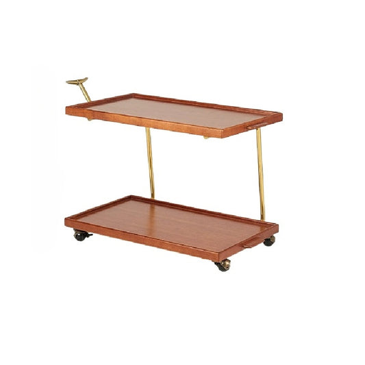 Whale Cart Rack Medieval Movable Small Coffee Table with Wheels Sofa Side Few Solid Wood Ins Popular