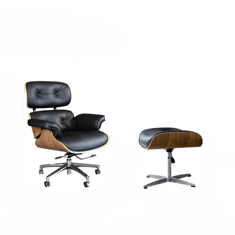 Home Leather Eames Recliner Rotating Lift Leisure Office Chair Boss Computer Desk Chair