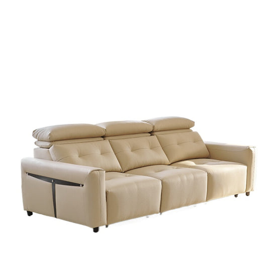 Italian Minimalist Electric Sofa Small Apartment Living Room Adjustable Function Sofa Bed High-end Zero Wall Straight Sofa