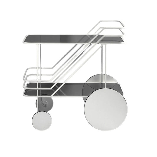 Bauhaus Trolley Restaurant Dining Car Bar Kitchen Designer Mobile Rack Sofa Side Few