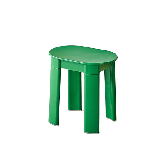 Mittelalterlicher niedriger Hocker, kleiner Plastikhocker für die Wohnung, verdickter Ins Popularround-Hocker, einfacher Ankleidehocker 