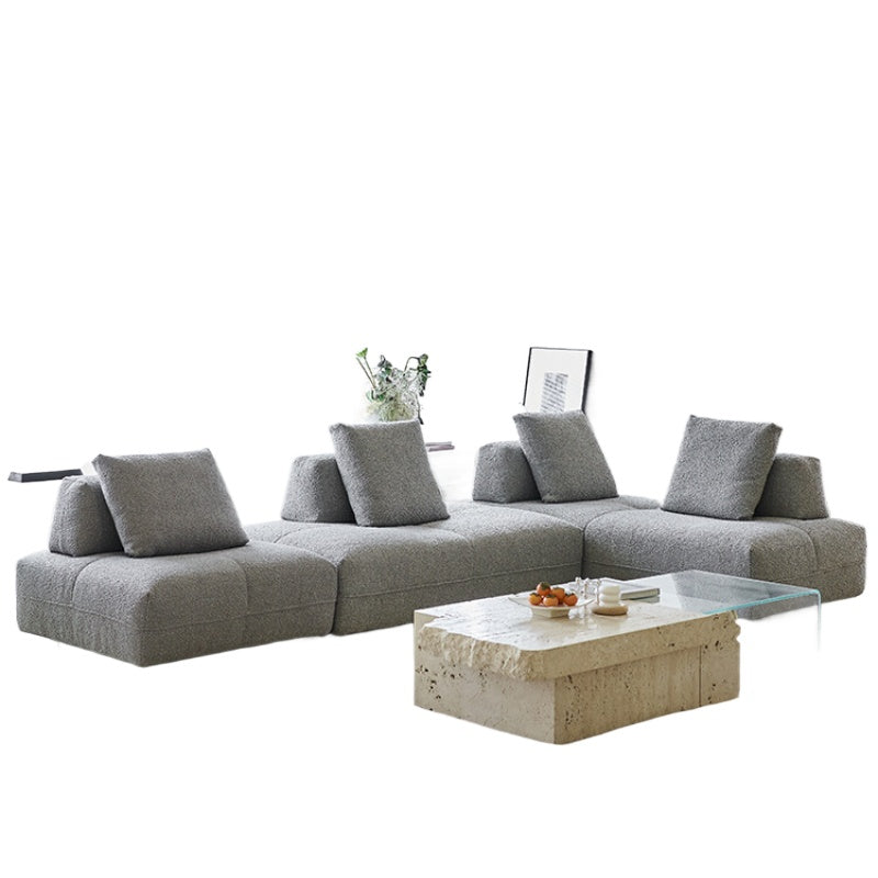 Italian Minimalist Mobile Armrest Backrest Huayi Living Room Space Villa Silent Wind Mountain Sofa Designer Combination