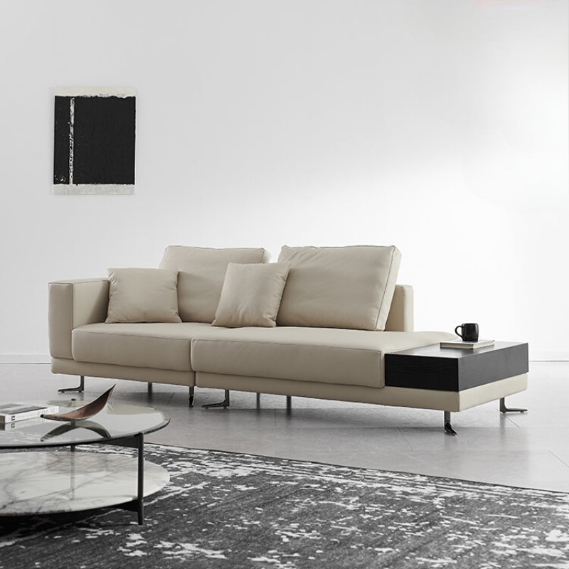 Home Italian Minimalist Mondrian Mondrian Leather Sofa Villa Small Apartment Designer Combination