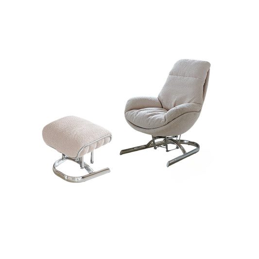 Nordic Rocking Snail Recliner Lazy Sofa Chair Living Room Balcony Fabric Leisure Chair Modern Single Sofa Chair