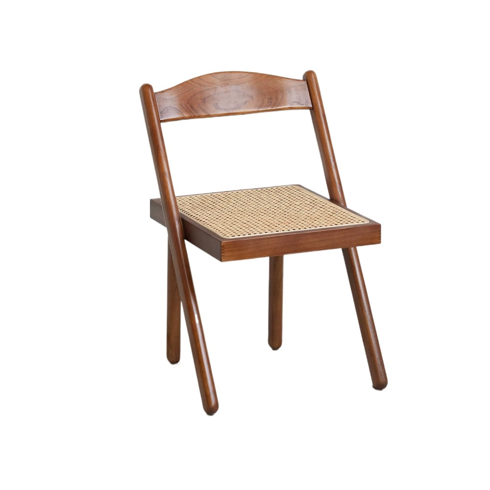 Massivholz Rattan Stuhl Mittelalterlichen Wabi-sabi Wind Stuhl Haushalt Balkon Casual Rückenlehne Tee Stuhl Einfache 