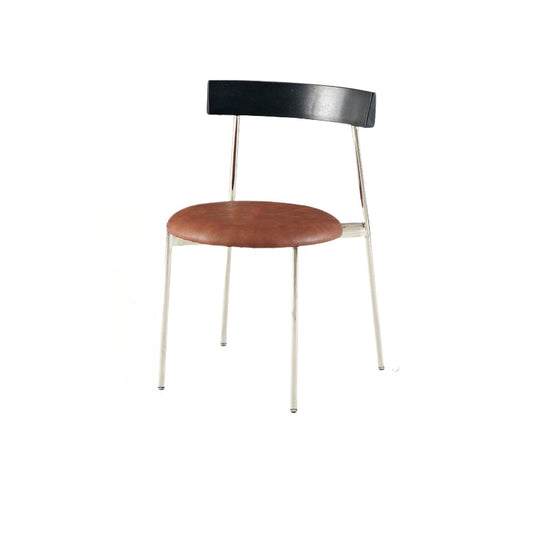 Mokka-Stuhl, nordischer Retro-Esszimmerstuhl, leichter Luxus, minimalistischer Rückenlehnenstuhl, stapelbarer Schreibtischstuhl für Zuhause 