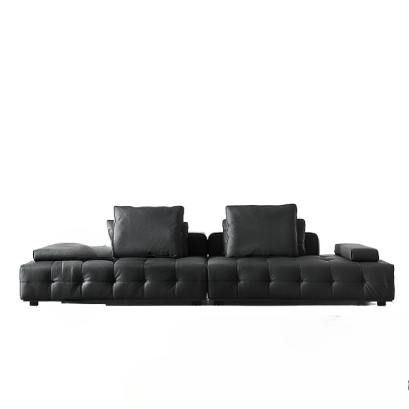 Home Furnishing Italian Minimalist Lawrence First Floor Cowhide Sofa Villa Large Flat Floor Large Apartment Designer Combination