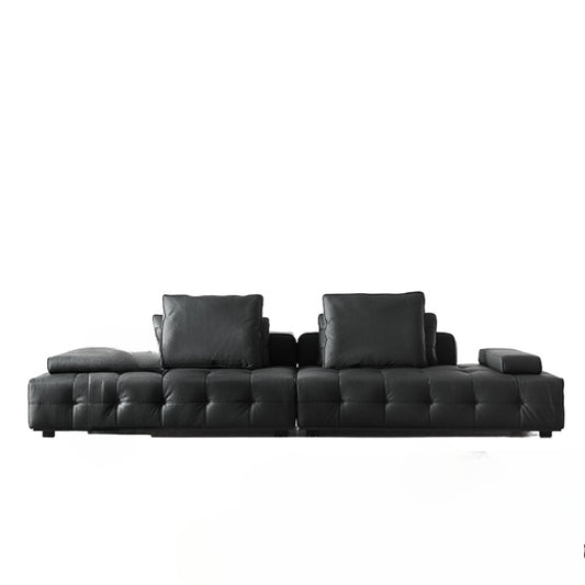 Home Furnishing Italian Minimalist Lawrence First Floor Cowhide Sofa Villa Large Flat Floor Large Apartment Designer Combination