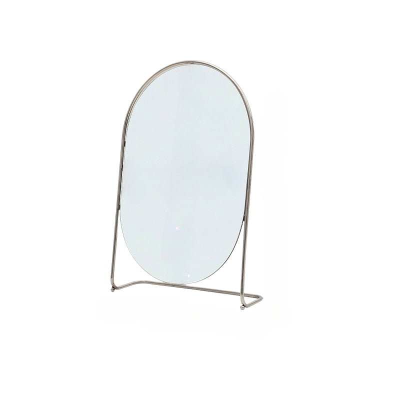 Mittelalterlicher Schminkspiegel, vertikaler Kommodenspiegel, Ins Wind Schmiedeeisen Schlafzimmerspiegel, Licht Luxus, künstlerischer Sinn 