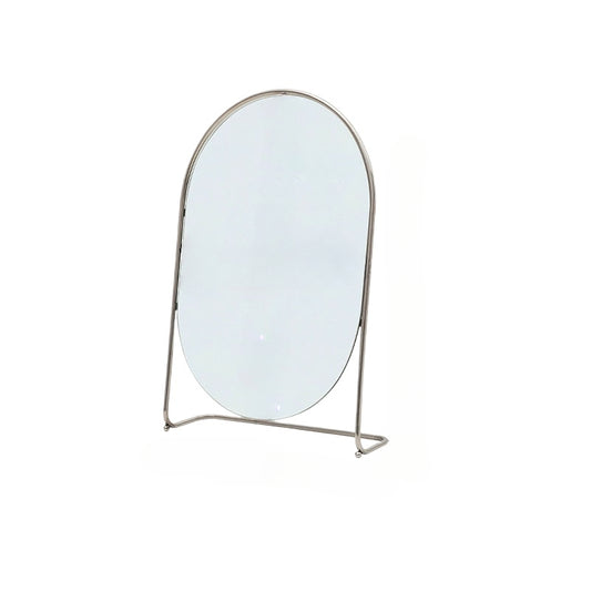 Mittelalterlicher Schminkspiegel, vertikaler Kommodenspiegel, Ins Wind Schmiedeeisen Schlafzimmerspiegel, Licht Luxus, künstlerischer Sinn 