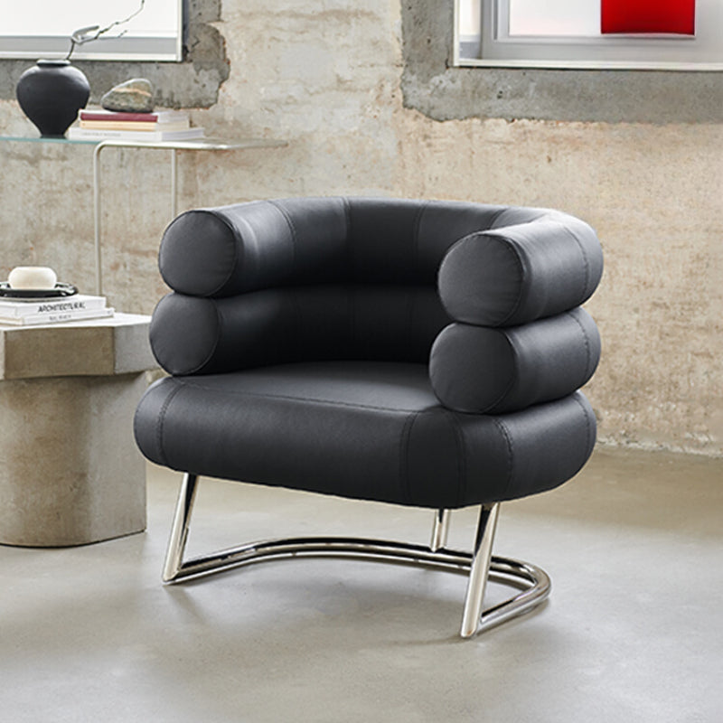 Single Sofa Chair Bibendum Chair Designer Medieval Leather Single Chair Art Light Luxury Minimalist Negotiation Chair