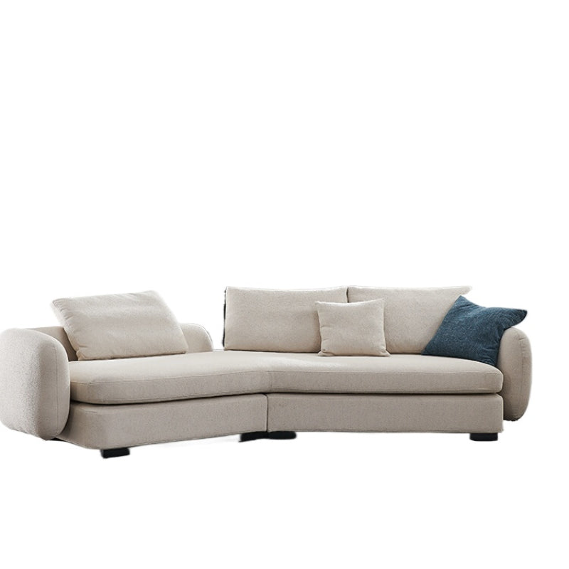 Italian Light Luxury Saint-Germain Fabric Sofa Modern Simple Designer Living Room Curved Corner Combination Sofa
