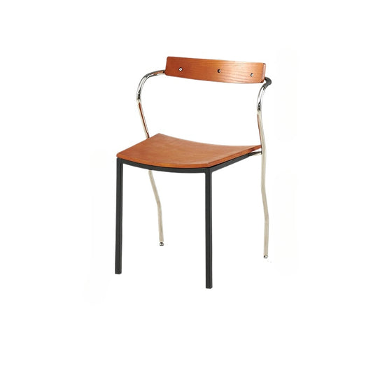 Leichter Luxus-Esszimmerstuhl der Spitzenklasse, Designerstuhl aus mittelalterlichem Kunstholz, Schmiedeeisen, Café-Freizeitstuhl 