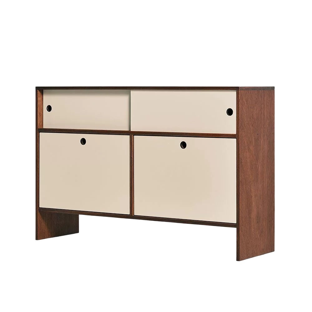 Massivholz-Aufbewahrungsschrank in Ozeanbrett-Ess-Seitenschrank einfacher Retro-TV-Schrank Wohnzimmer-Aufbewahrungsschrank 