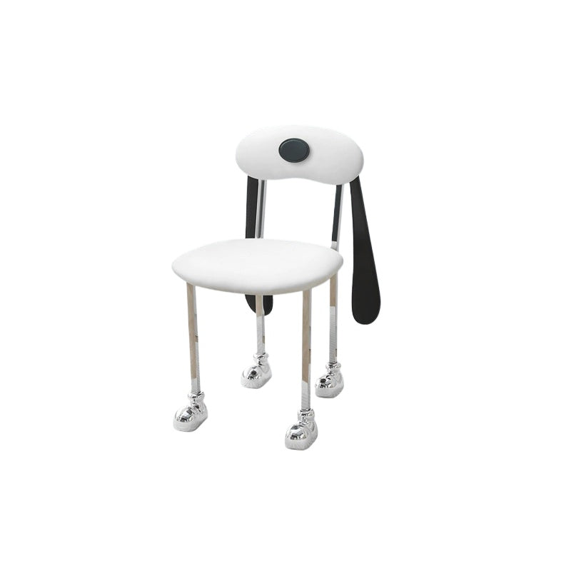 Hundestuhl mittelalterlicher cremefarbener Esszimmerstuhl Designer kreative Einfachheit Persönlichkeit Ins Popularmakeup Stuhl nach Hause 