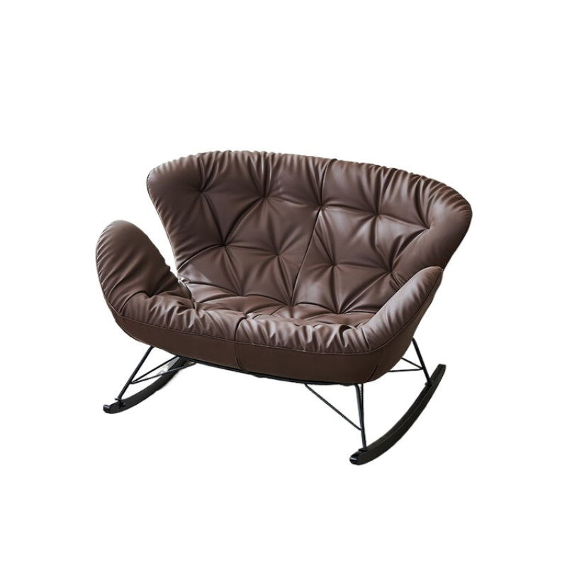 Double Rocking Chair Modern Light Luxury Balcony Rocking Chair Adult Home Living Room Simple Lazy Recliner Leisure Sofa Chair