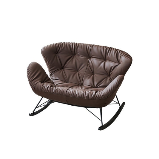 Double Rocking Chair Modern Light Luxury Balcony Rocking Chair Adult Home Living Room Simple Lazy Recliner Leisure Sofa Chair