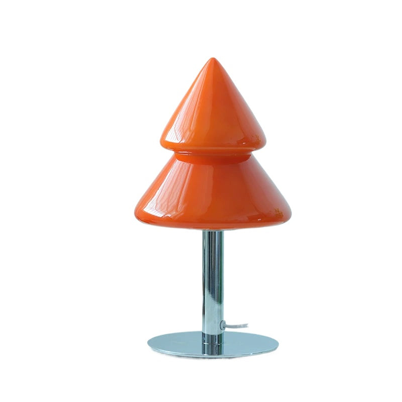 Weihnachtsbaum Tischlampe Dekorative Glas Nachttischlampe Schlafzimmer Mittelalterliches Umgebungslicht Ins PopularIns Wind Nordic 