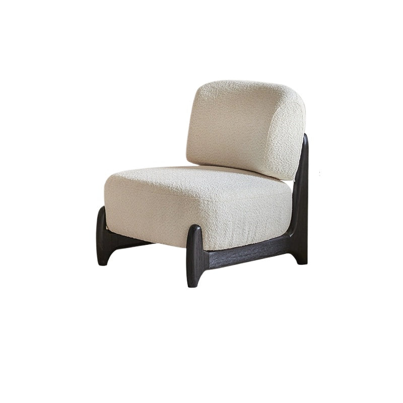 Lammwolle Einzelsofa Stuhl Wohnzimmer mittelalterlichen creme Wind faul Sofa kleine Wohnung moderne Licht Luxus 